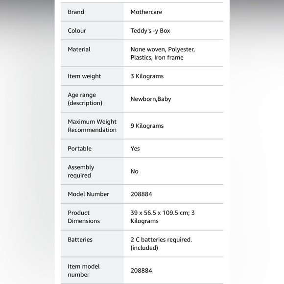 Mothercare baby bouncer - Picture 7 of 7
